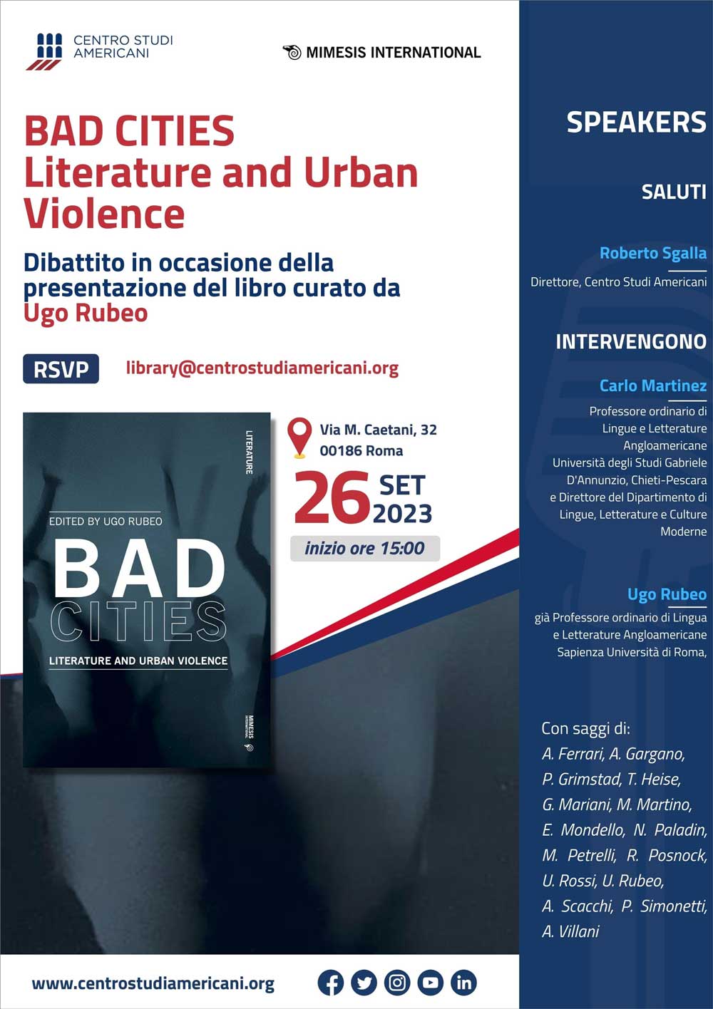 BAD CITIES Literature and Urban Violence